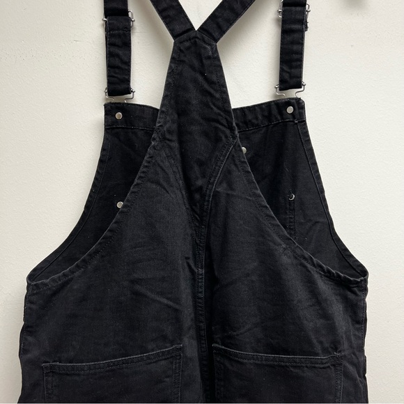 Mango - Wide Leg Denim Dungarees Overalls - Black - Size XL - New - Picture 6 of 6